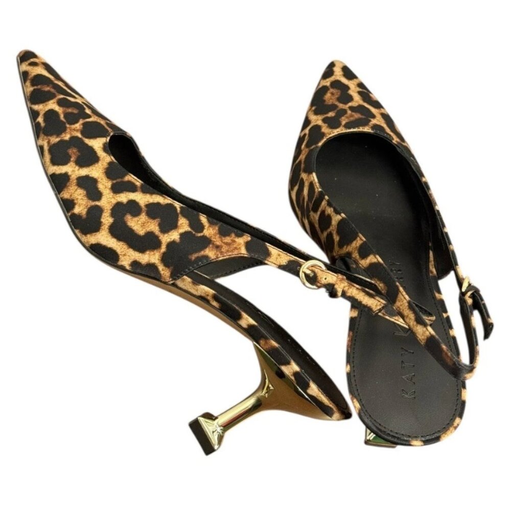 Katy Perry Oceanview Sling Back Leopard Print Sz 7.5 NIB - Picture 3 of 13